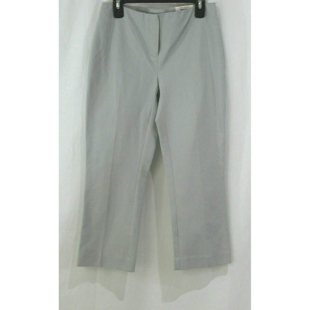 Alfani Womens Grey Comfort Waist Capri‎ Pants 2 Petite NWT